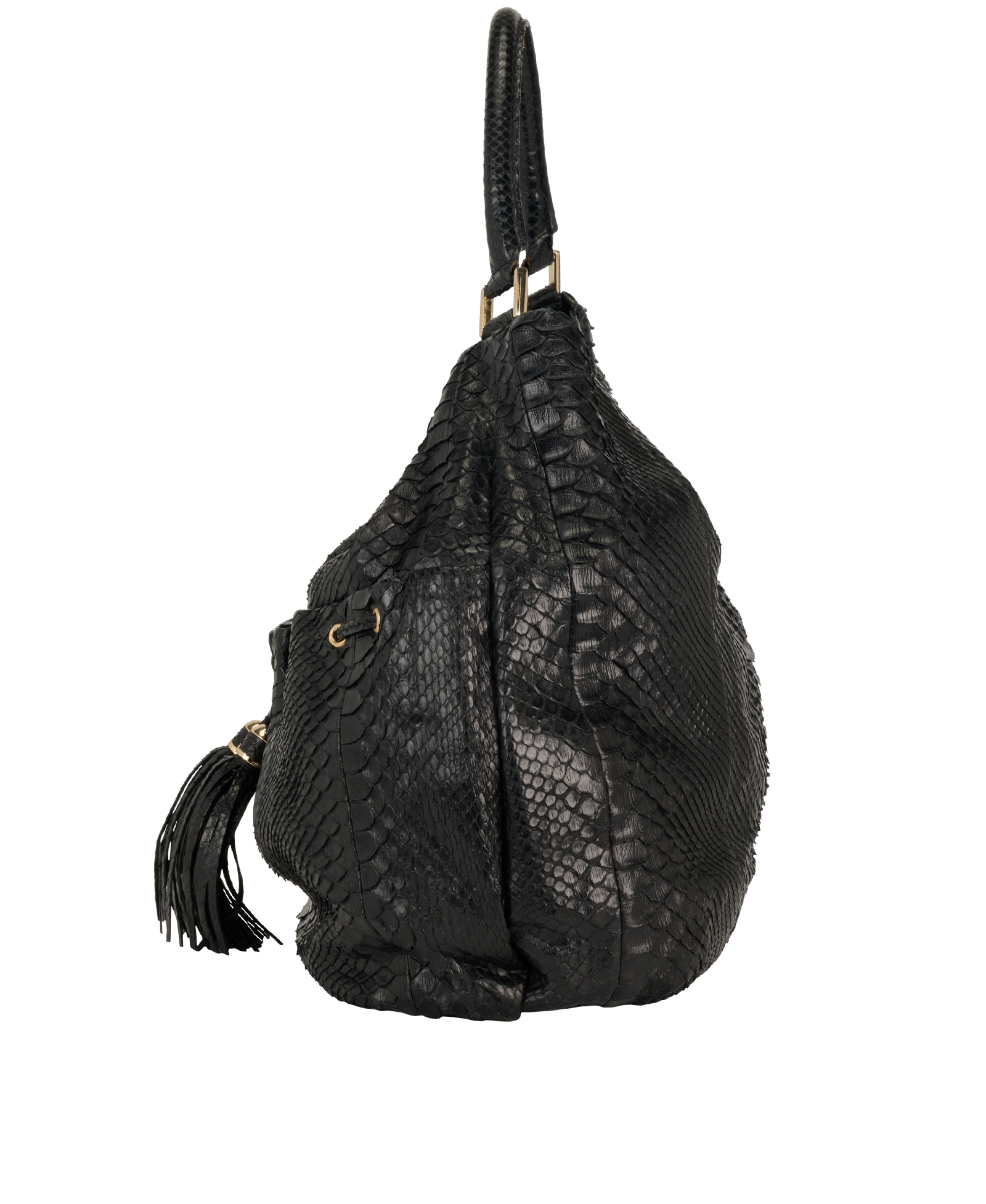 Slouch Tote, &pound;150, Handbags, Black, Leather, Bottom view